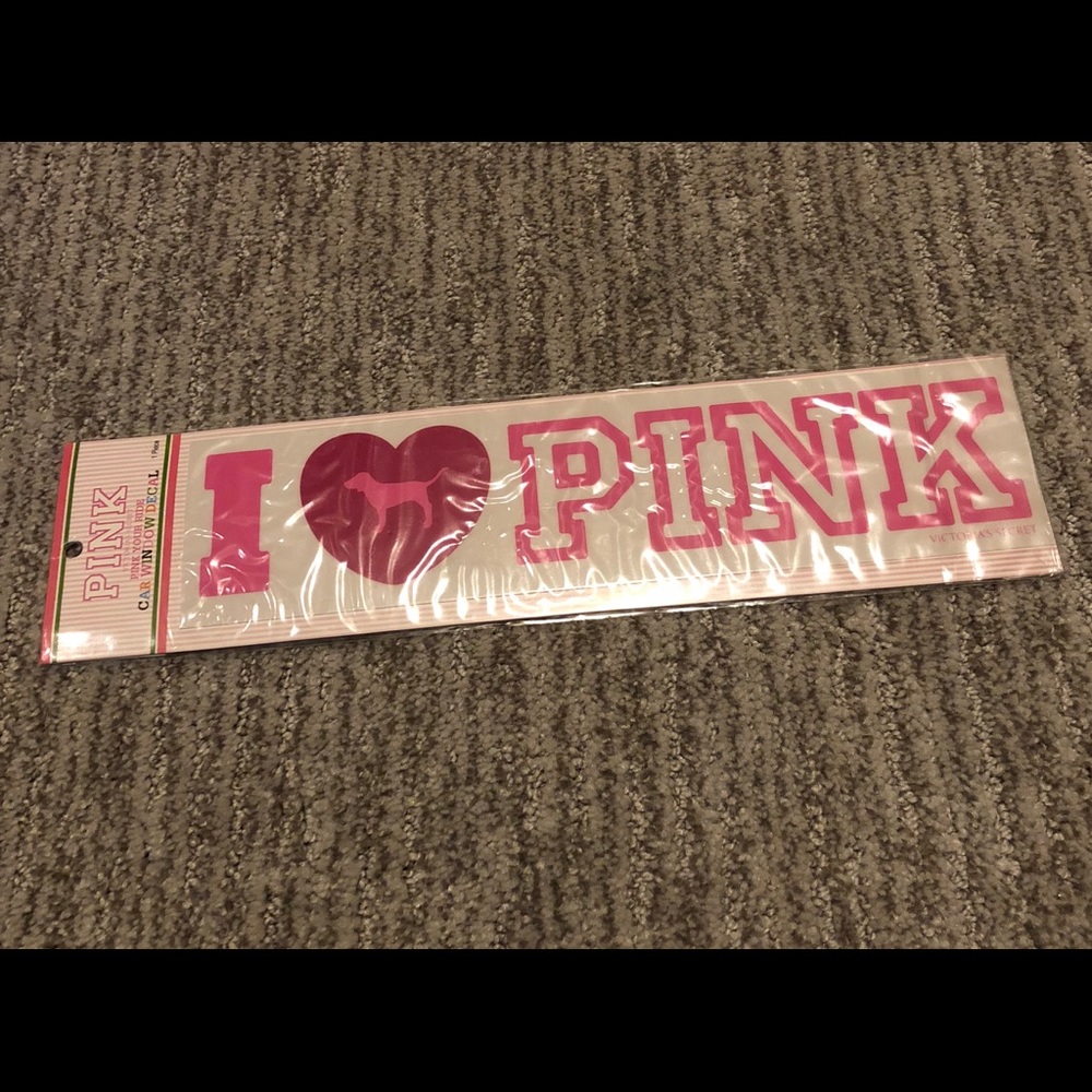 Victoria’s Secret I HEART PINK Car Window Decal